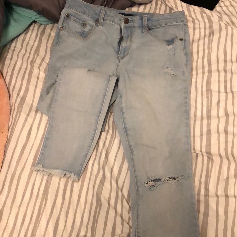 Light ripped jeans